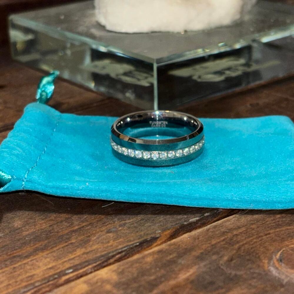 Mens ring size12.5-13 Tungsten Carbide Ring